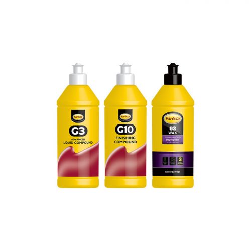G3 Advanced Liquid & G10 Fine Finishing Compound & G3 Premium Wax - Multipack